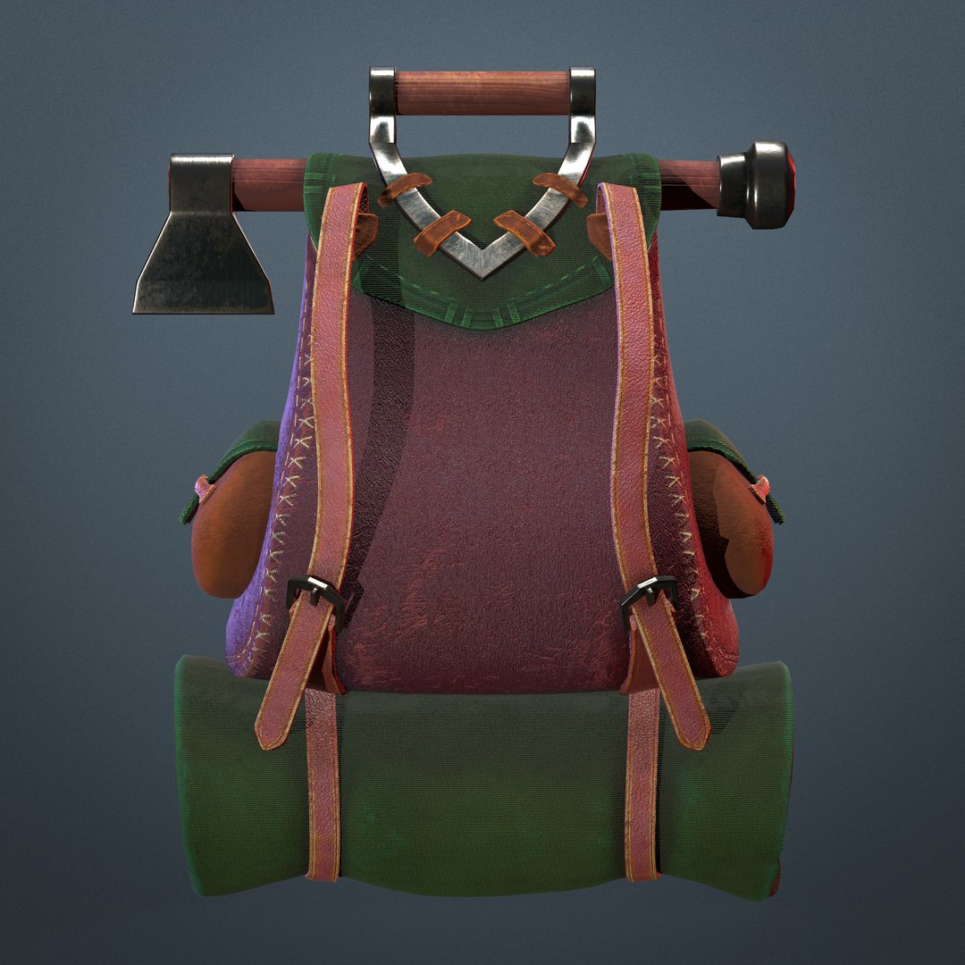 Backpack model https://p.turbosquid.com/ts-thumb/Au/kbnCfq/Cw/backpack_05/jpg/1718787269/1920x1080/fit_q87/6e1741f02bd2707f3210689dc524331a896a7293/backpack_05.jpg
