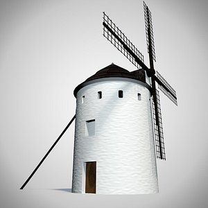spanish windmills 3D model