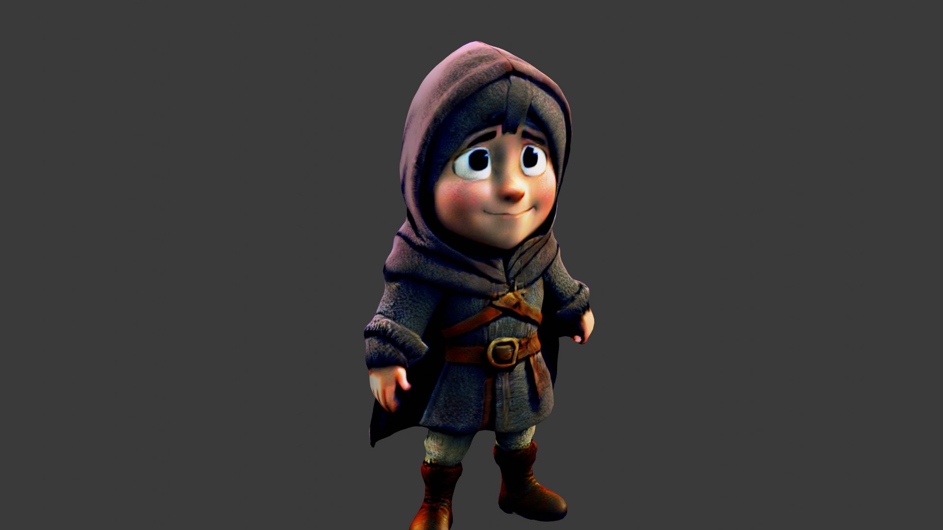 3D Model Medieval Thief Boy - TurboSquid 2127372