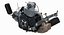 3d motorcycle engine model