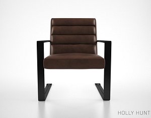 3dsmax holly hunt delta lounge chair
