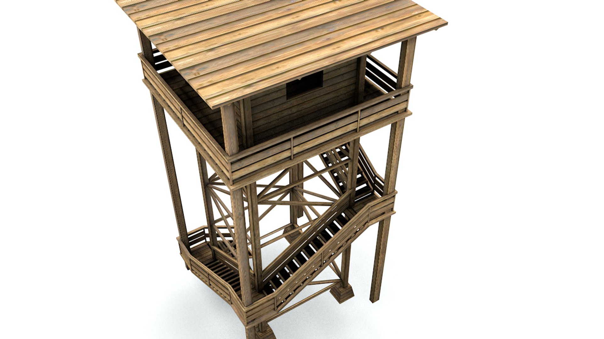 3D wood watch tower model https://p.turbosquid.com/ts-thumb/Au/tfUKGh/x4g8A7vp/woodtower04/png/1533394095/1920x1080/fit_q87/33d7775a8da0adc424a518803480066c398c8449/woodtower04.jpg