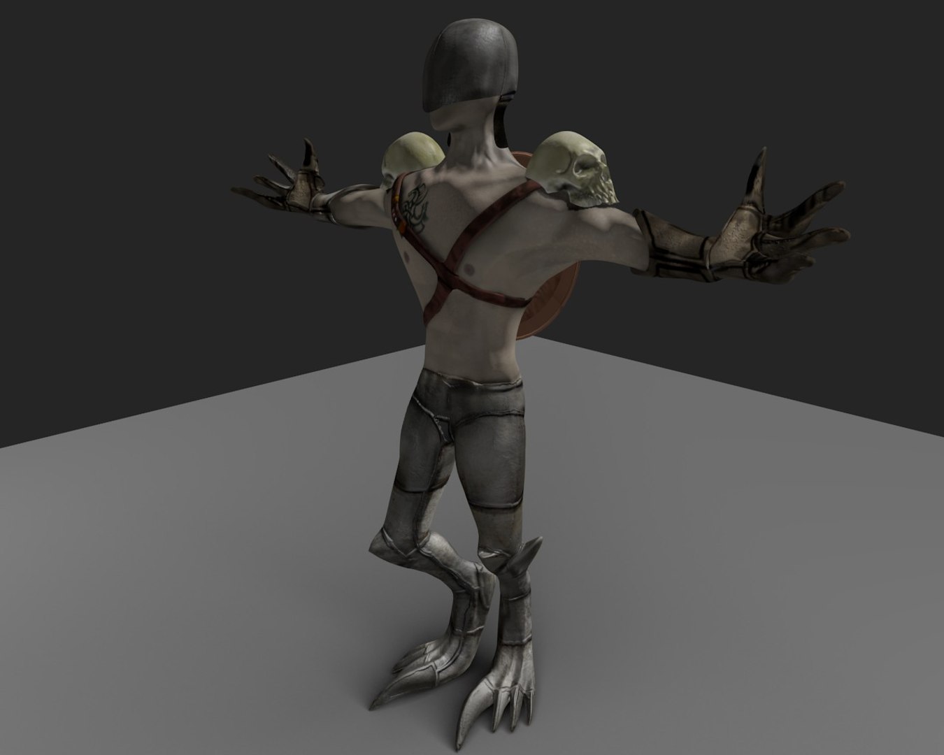 3d character polys creature