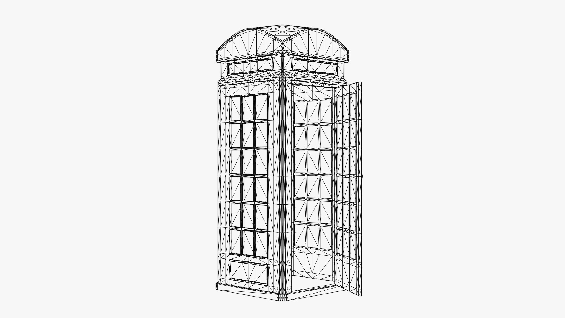 Telephone Booth 3D Model - TurboSquid 2347176