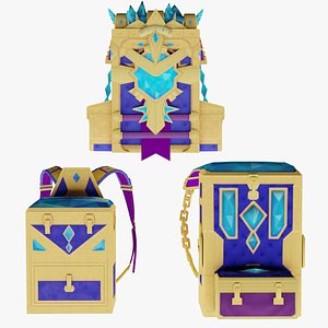 Bag 3x Crystal Casket Backpack 3D