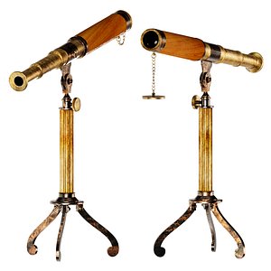 3D antique telescope
