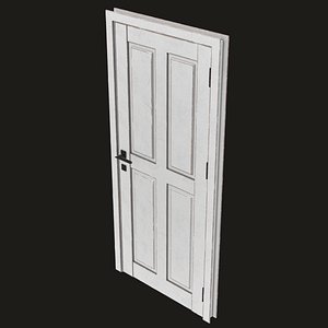 Wood Door Game Ready PBR 3D