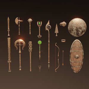 Bronze weapons fantasy set