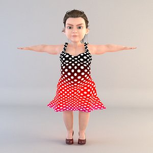 Full Rigged Cute Chubby Girl