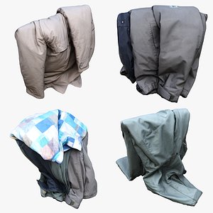 hanging clothes 3D model