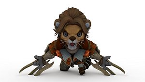 cartoon lion model