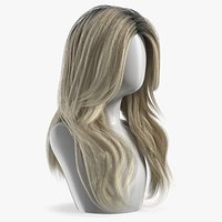 Wig Long Wavy Hairstyle Blond