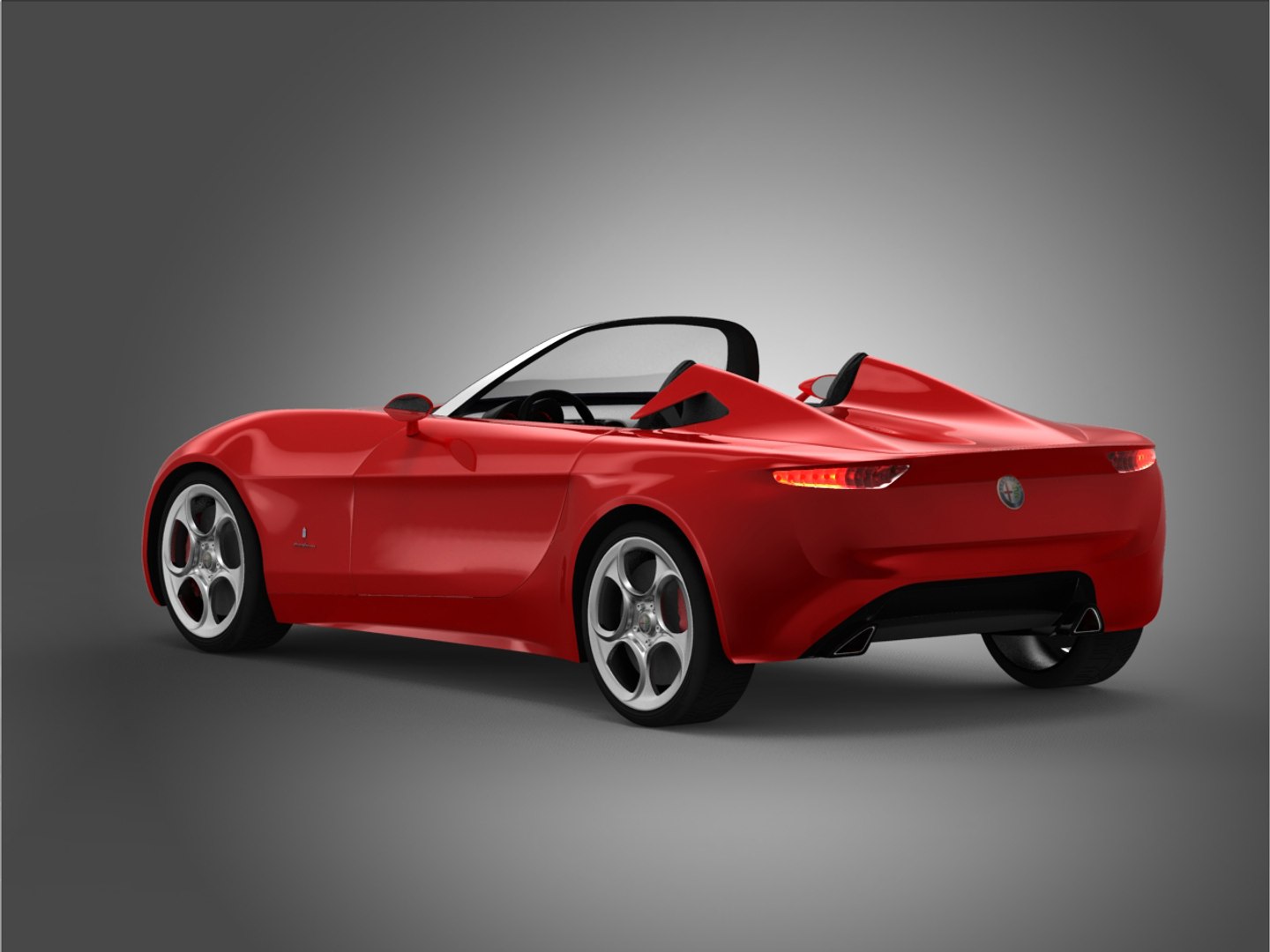 Pininfarina Alfa Romeo 2uettottanta 3d Model