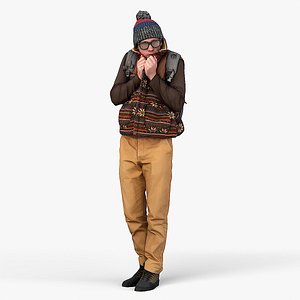 Frozen Guy in a Vest 3D model