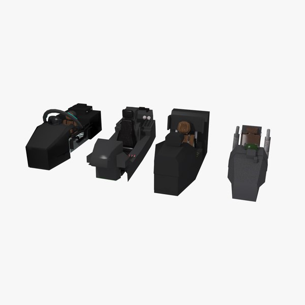 modelo 3d generic fighter jet cockpit collection - TurboSquid 1957503