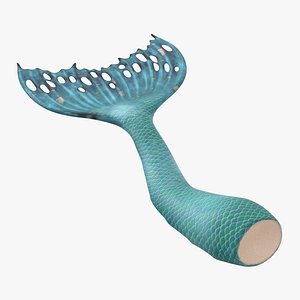 mermaid tail 02 swimming 3D model