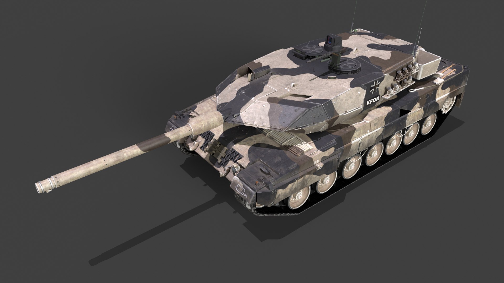 3D model Leopard 2A6M Pack https://p.turbosquid.com/ts-thumb/Av/T12mfK/sf/tbrender016/png/1736346976/1920x1080/fit_q87/af421334cddcfb24940ddceff95267d41bed2876/tbrender016.jpg