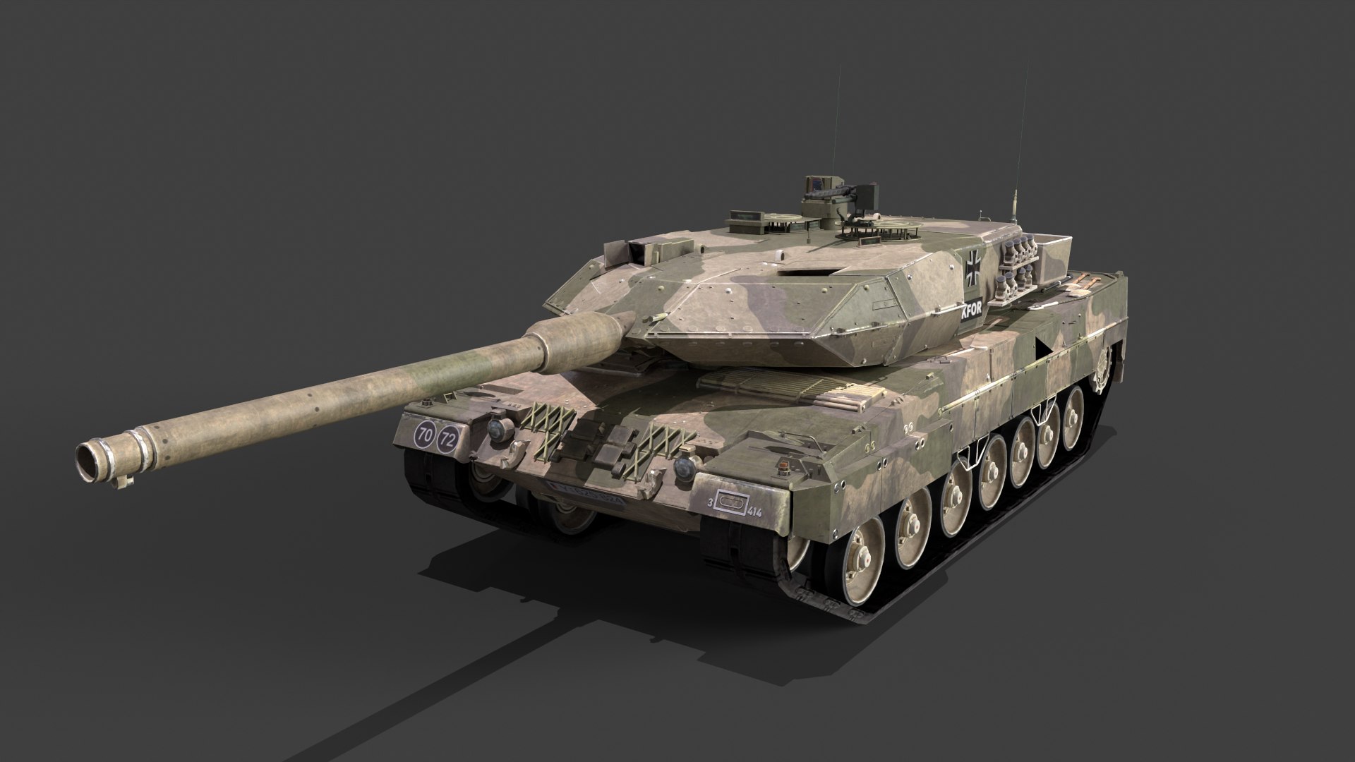 3D model Leopard 2A6M Pack https://p.turbosquid.com/ts-thumb/Av/T12mfK/zB/tbrender007/png/1736346973/1920x1080/fit_q87/7200f8f7e56dcc9cc318be8ae1f24d2da288fe0c/tbrender007.jpg