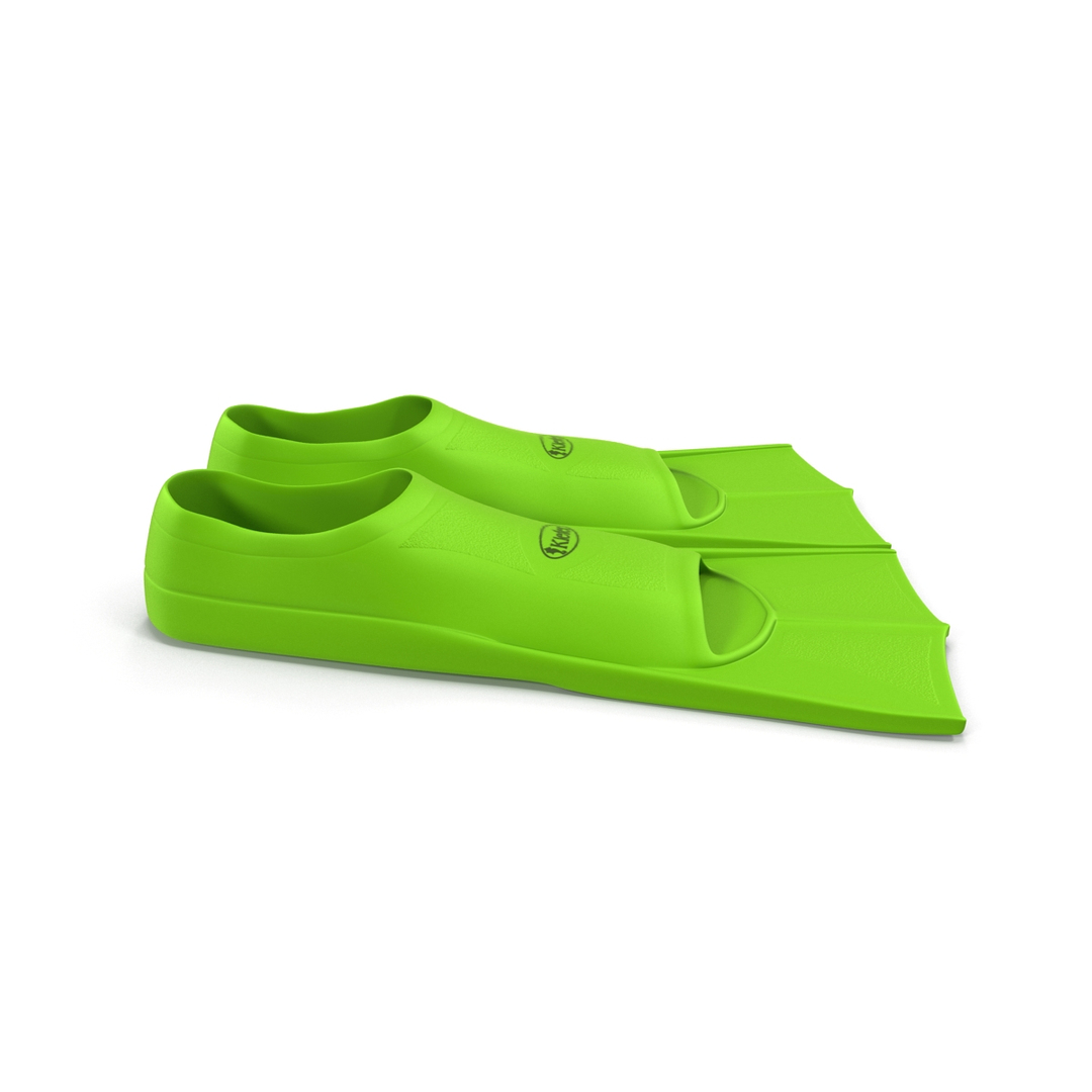 Swim Fins Green 3d Model