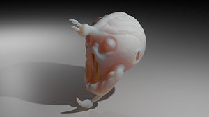 3D alien head