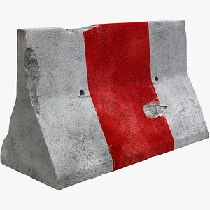 3D Traffic Barrier Concrete Damage