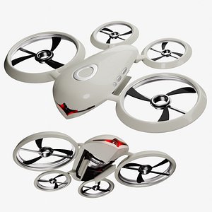 Futuristic  Sci-Fi Drone 3D model
