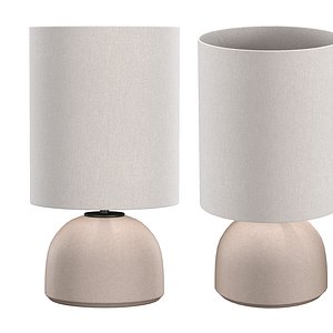 Small Agnes Lamp in Chalk 3D