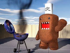 domo-kun cute monster lwo free