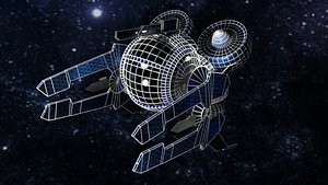 3d spaceship ship space