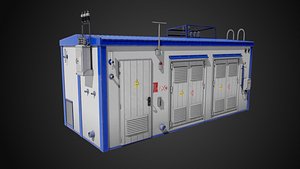 Industrial Prop Electric Station 3D model