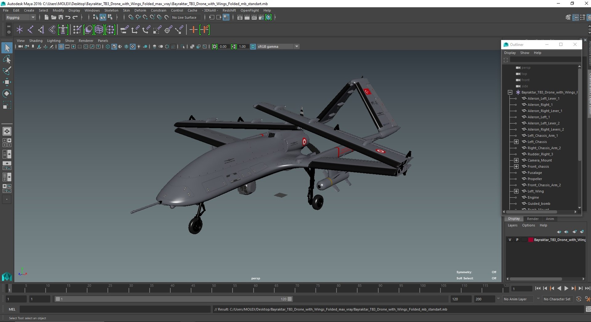 Bayraktar TB3 Drone with Wings Folded 3D https://p.turbosquid.com/ts-thumb/Av/h2LYaJ/KF/bayraktartb3dronewithwingsfolded3dmodel040/jpg/1724845788/1920x1080/fit_q87/78bcda9014278dac0f2b3ae0bd8e0bff4a0a3ee7/bayraktartb3dronewithwingsfolded3dmodel040.jpg