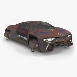 Visionary Hover Car Rusty model