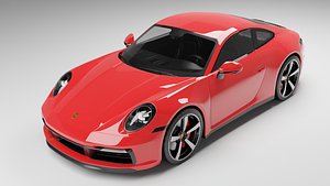 3D PORSCHE 911 CARRERA 4S RED