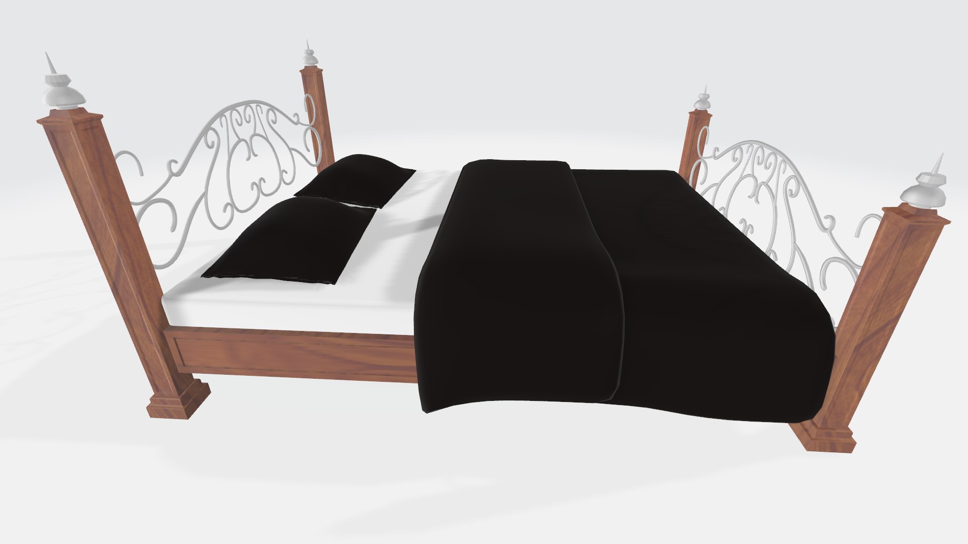 3D Princess Bed Model - TurboSquid 1989213