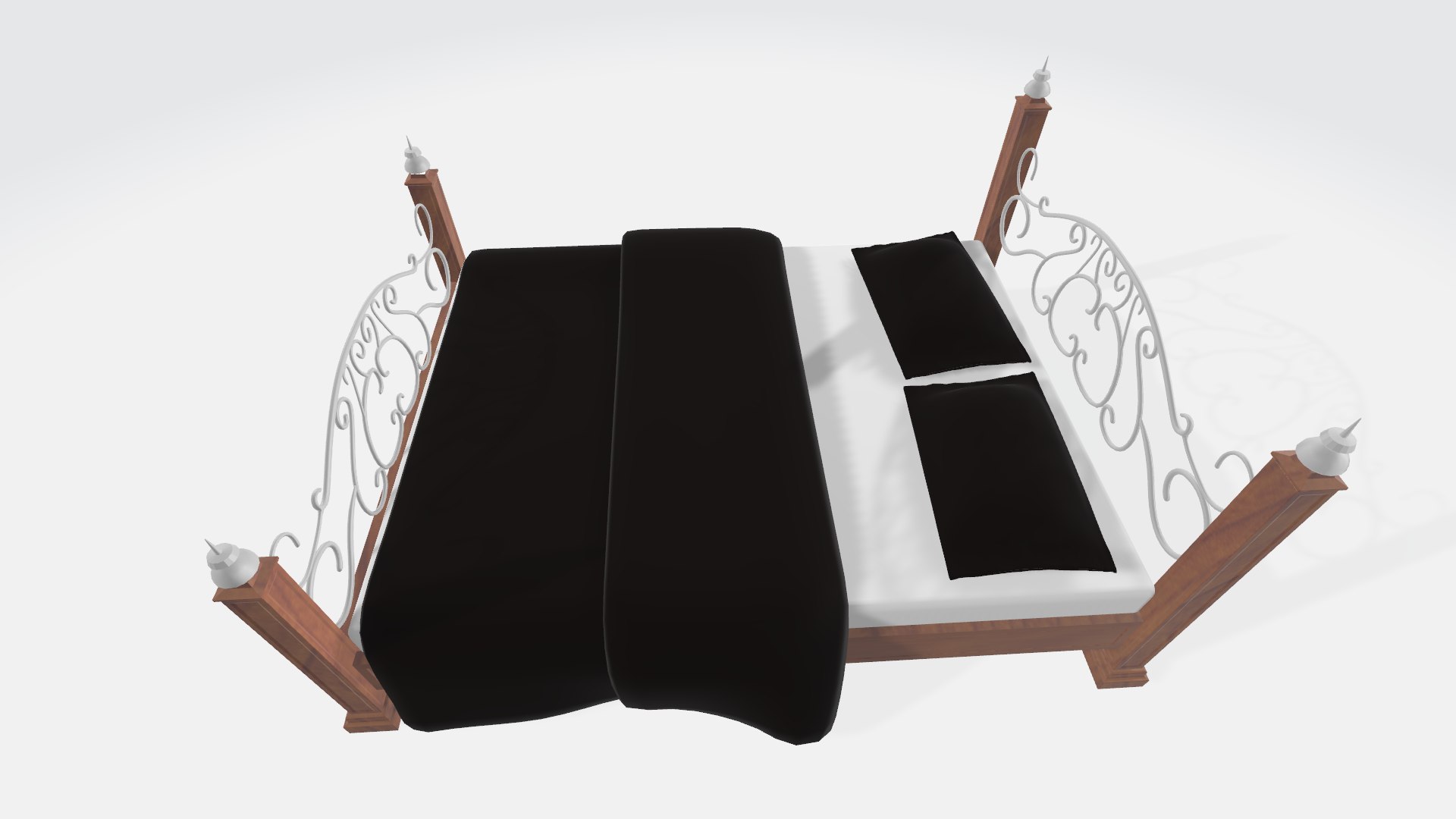 3D Princess Bed Model - TurboSquid 1989213
