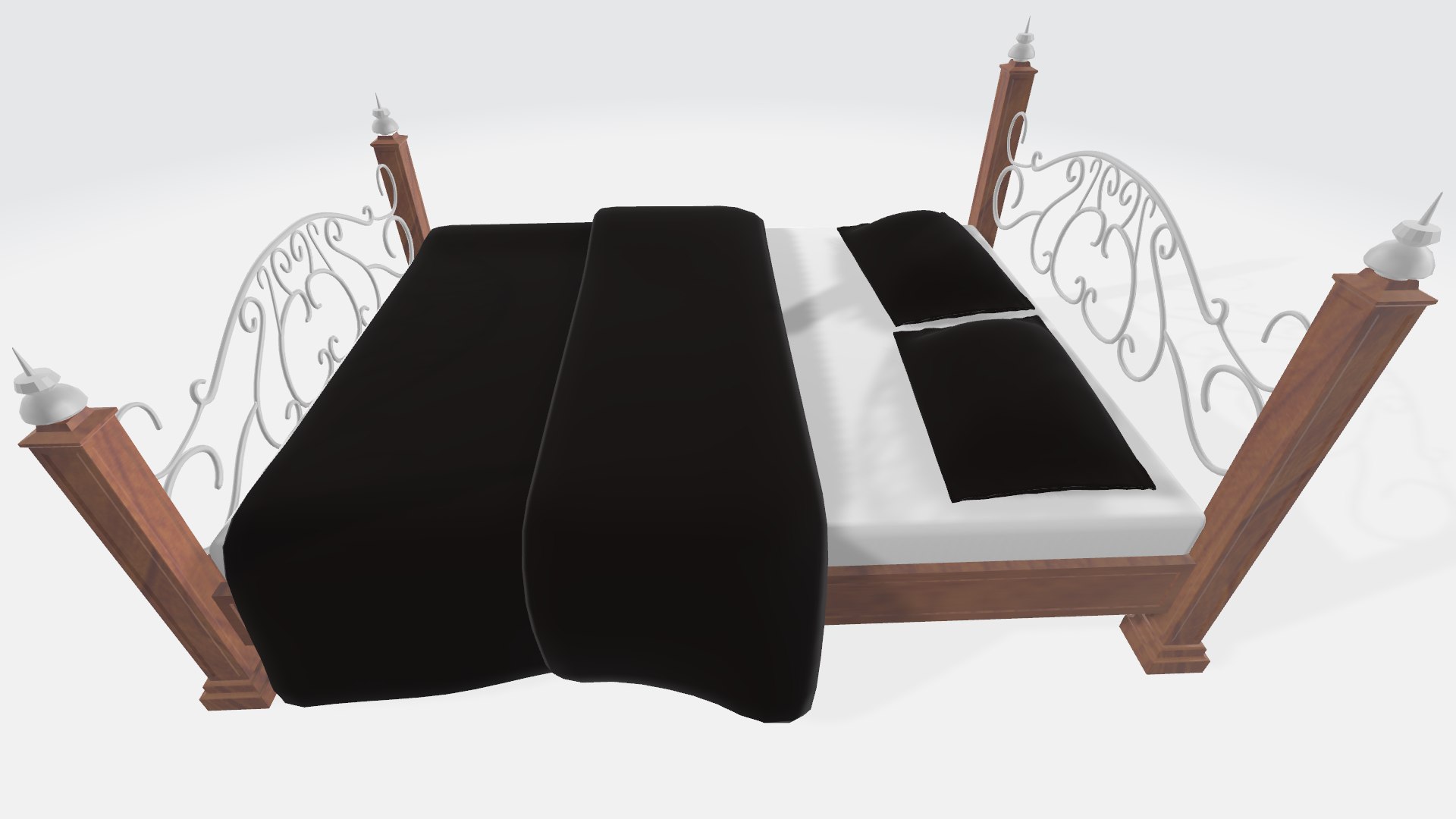 3D Princess Bed Model - TurboSquid 1989213