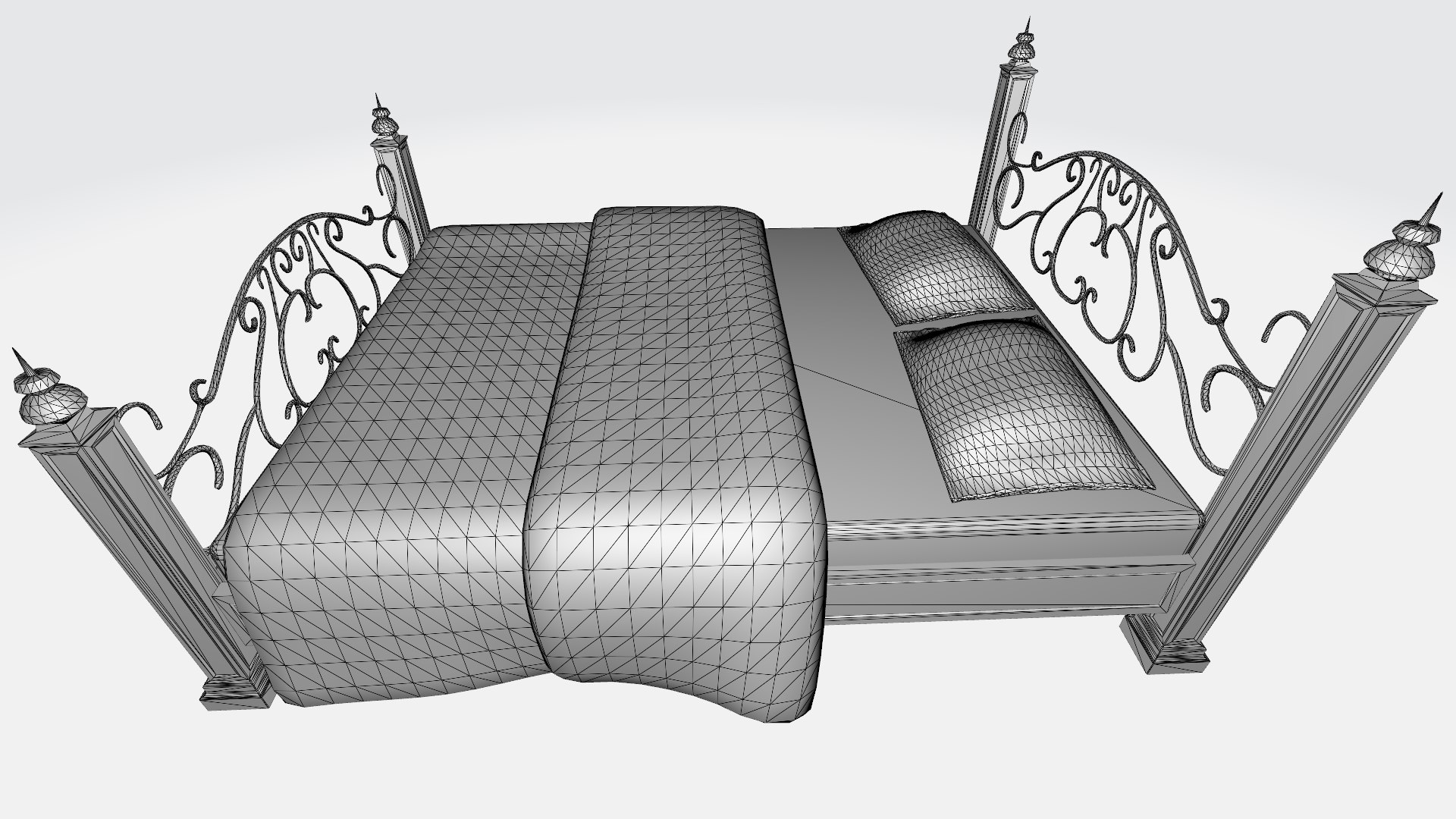 3D Princess Bed Model - TurboSquid 1989213