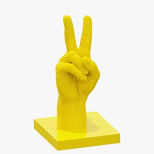 Sculpture Hand Victory 3D model