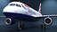 British Airways Airbus A319 Rigged for Cinema 4D