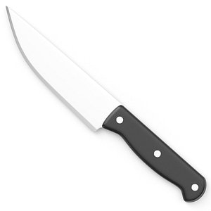3D black knife
