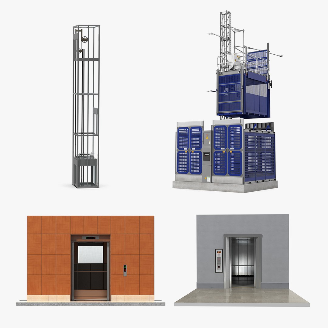 Lifts Collection 2 3D model preview