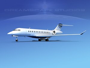3d turbines bombardier global express model