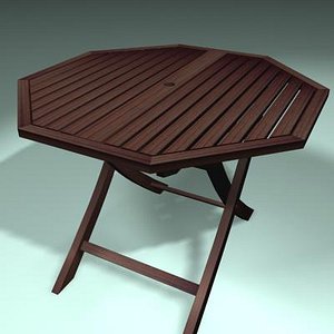 garden table 3d c4d