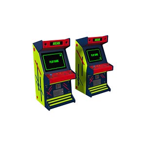 Arcade Machine V1 Retro Game Game Ready PBR