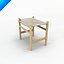 Hans Wegner CH53 Sgabello