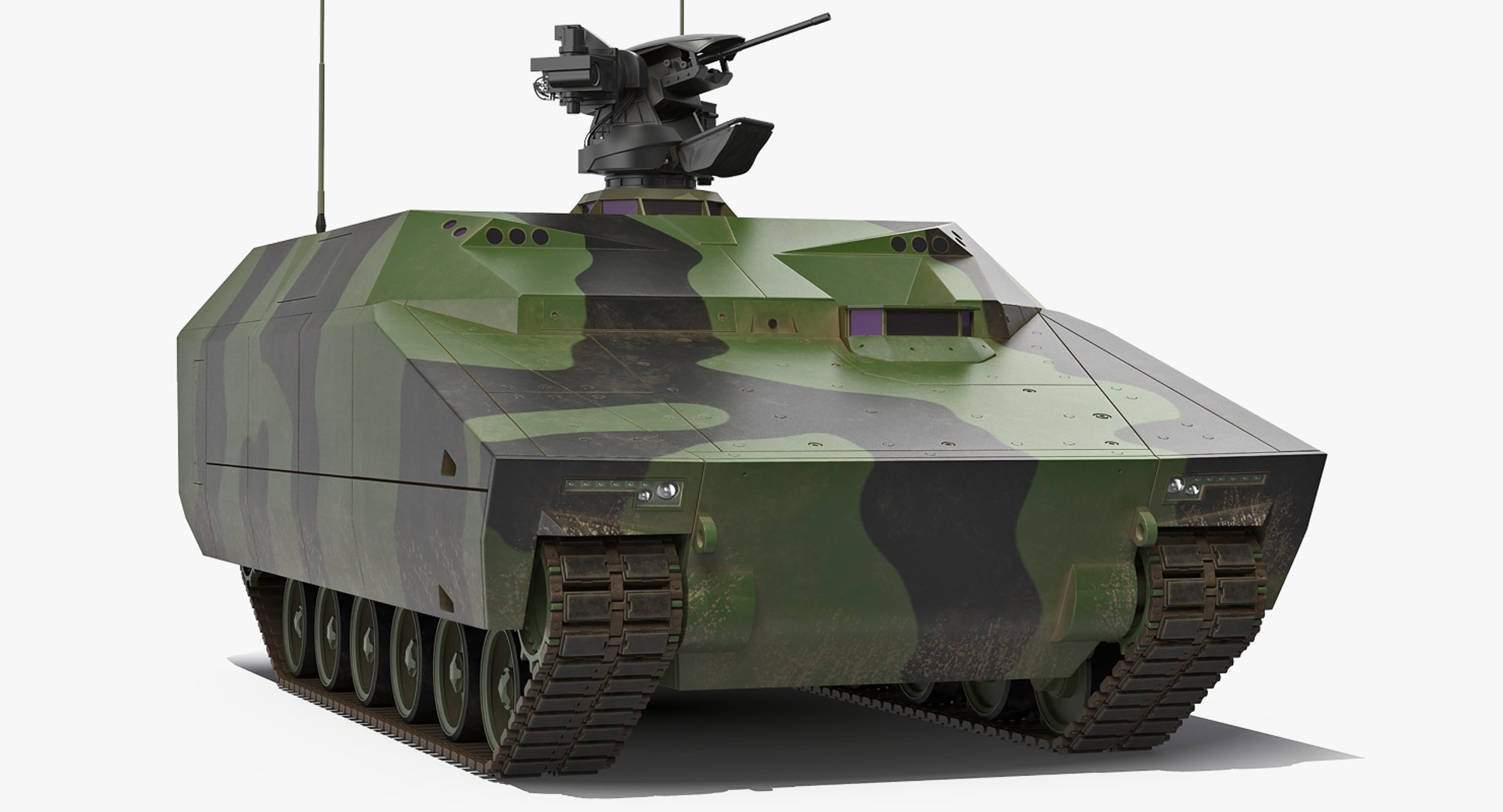 KF41 Lynx Command Variant Dirty Rigged 3D Model 3D model preview
