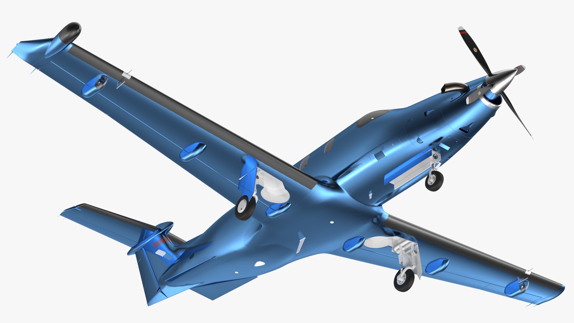Turboprop Business Aircraft 3D model preview
