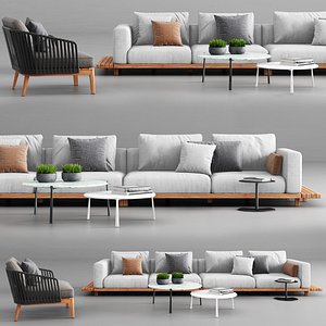 Tribu Vis a Vis Sofa and Mood Club Chair