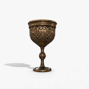 3D medieval cup model