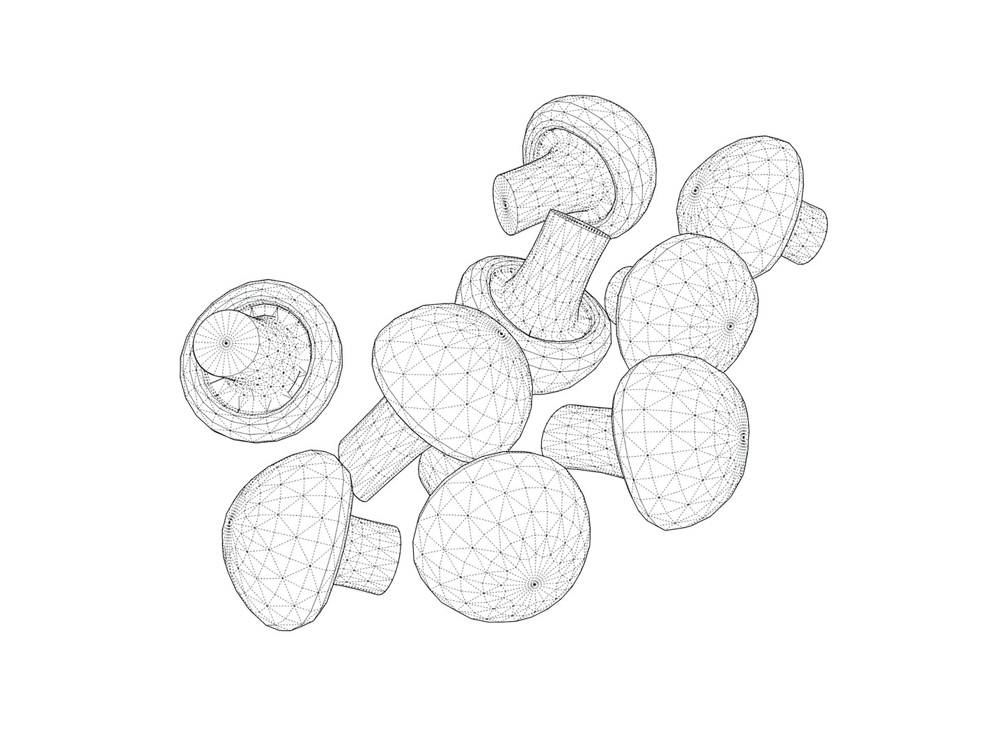3D Model Mushrooms - TurboSquid 2073073